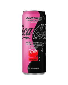 Wholesale Supplier Coca Cola Rosalia Zero Sugar Movement Limited Edition 250ml x 24 BBE 31/7/23