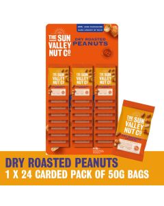 The Sun Valley Dry Roasted Peanut Carded 50g x 24