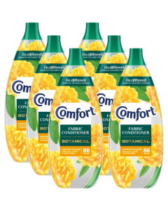Comfort Botanical Fabric Conditioner Summer Bouquet (86 Washes) 1.29L x 6