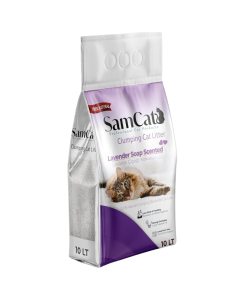 SamCat Clumping Cat Litter 10L Lavender Soap Scented