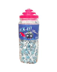 Lick-It Lollipops Blue Sour Raspberry 150pcs x 7g