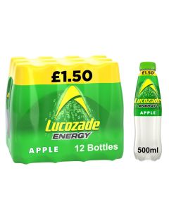Lucozade Energy Apple Blast PMP 500ml x 12 Best Before 28/02/2025