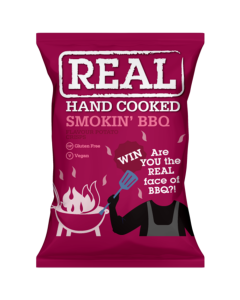Wholesale Supplier Real Hand Cooked Smokin' BBQ Potato Crisps 35g x 24