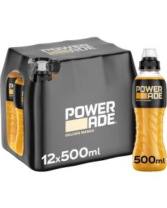 Powerade Golden Mango 500ml x 12 Best Before January 2025