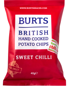 Burts Sweet Chilli Hand Cooked Potato Chips 40g x 20