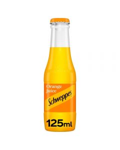 Wholesale Supplier Schweppes Orange Juice Glass 125ml x 24