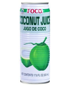 Wholesale Supplier Foco Coconut Juice Pulp 520ml x 12