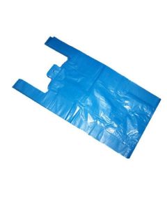 Wholesale Supplier Blue Vest Carrier Bags 11x17x21 Inches x600