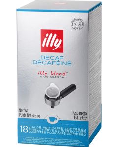 Illy Decaffeinated ESE Espresso Paper Pods 18pk 