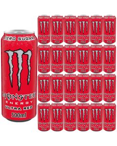 Wholesale Supplier Monster Ultra Red 500ml x 24 BBE Aug 24