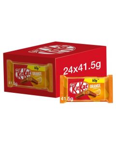 Kit Kat 4 Finger Orange Chocolate Bar 41.5g x 24 PM60p
