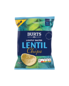 Burts Lentil Chips Lightly Salted 20gr x 16