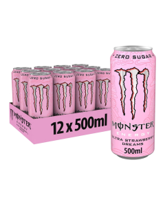 Monster Energy Drink Ultra Strawberry Dreams 500ml x 12