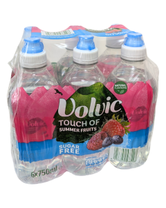 Volvic Touch of Summer Fruits Sugar Free 6 x 750ml