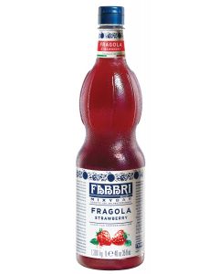 Fabbri Strawberry MixyBar Syrup for Professional Use 1L