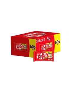 Kit Kat 4 Finger Milk Chocolate Bar 41.5g x 24 PM60p