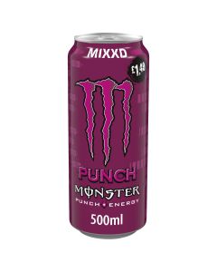 Wholesale Supplier Monster Mixxd Fruit Punch 500ml x 12 PM£1.49