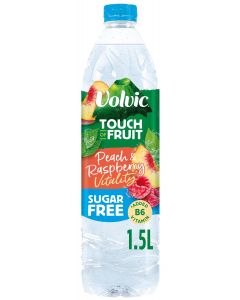 Volvic Touch of Fruit Peach & Raspberry Vitality (Sugar Free) 1.5L x 6