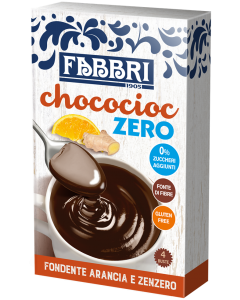 Wholesale Supplier Fabbri Chococioc Zero Dark Chocolate Orange and Ginger 100g(4x25g) BBE 02/09/2022