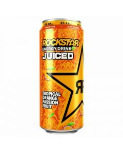 Rockstar Juiced Tropical Orange Passion Fruit 500ml x 12 PM£1.19