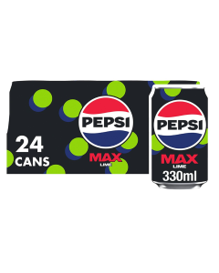 Wholesale Supplier Pepsi Max Lime No Sugar Multipack Cans 330ml x 24