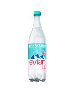 Evian Sparkling Water 1L x 12