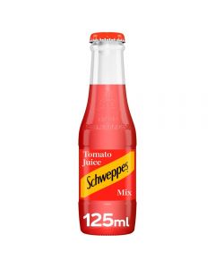 Schweppes Tomato Juice Mix in Glass Bottles 125ml x 24