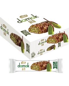 Wholesale Supplier Nestle Damak Ala 25% Pistachio Cream, Milk Chocolate Coated Wafer 30g x 12