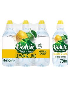 Volvic Touch of Fruit Lemon & Lime 6 x 750ml
