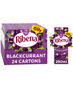 Ribena Black Currant PMP 24 x 250ml BBE: June 2025