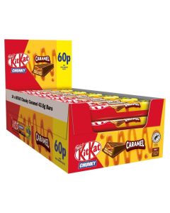 Wholesale Supplier Kit Kat Chunky Caramel Chocolate Bar PM60p 43.5g x 24