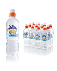Radnor Splash Orange & Passion Fruit Flavoured Still Water Sugar Free 500ml x 12