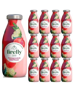 Firefly Still Pomegranate & Elderflower Botanical Drinks in Glass 330ml x 12