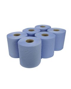 Wholesale Supplier Blue Roll Centrefeed 2ply 1x6