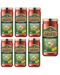Wholesale Supplier FILIPPO BERIO Basilico Flavor Pasta Sauce 680g x 6