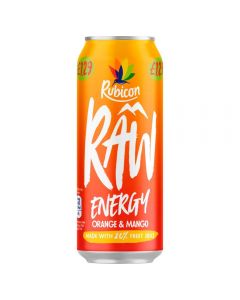 Rubicon Raw Energy Orange & Mango 500ml x 12