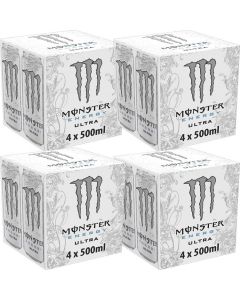 Wholesale Supplier Monster White Ultra Zero Sugar 24 x 500ml