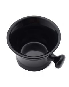 Wholesale Supplier VAIN Ceramic Black Mug Bowl for Shave Soap and Cream