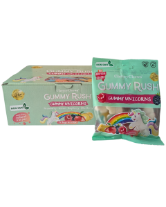 Cheery Chews Gummy Rush Gummy Unicorns 12 x 90g Halal, Non-GMO, Made from Natural Fruit Juice, Gluten & Peanut Free