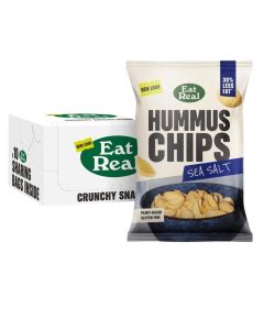 Eat Real Hummus Chips Sea Salt 110g x 10