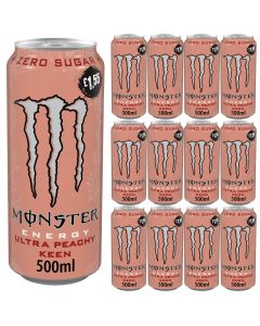 Wholesale Supplier Monster Ultra Peachy Keen PMP1.55 500ml x 12