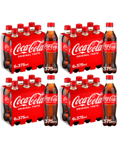 Coca cola original 375ml x 24 (4x6pk) BBE- 31.05.2025