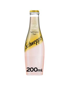 Schweppes Night Light Vibes Peach Coconut Tiare Soda 200ml x 24