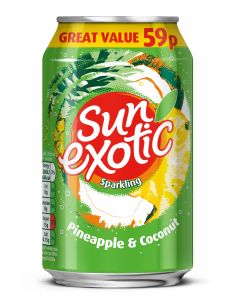 Wholesale Supplier Sun Exotic Pineapple & Coconut 330ml x24 PM59p