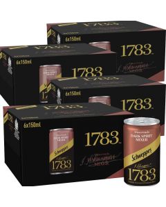 Wholesale Supplier Schweppes 1783 Muscovado Dark Spirit Mixer 24 x 150ml Best Before MAY 2020