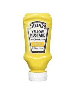 Wholesale Supplier Heinz Yellow Mustard Mild 240gr x 10 Best Before 27/01/2023