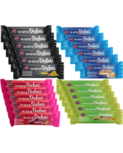 Elit Dubai Chocolate Crispy Mix - 30g x 24 - Available Flavours: (6 each) Dark, Strawberry Cream, Hazelnut and Pistachio