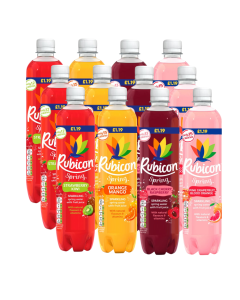 Rubicon Sparkling Spring Water With Fruit Juice Mixed Pack PMP 500ml x 12