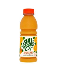 Wholesale Supplier Sun Magic 100% Pure Orange Juice 500ml x 12