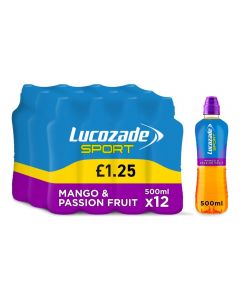 Lucozade Sport Mango & Passion Fruit 500ml x12 PM£1.25